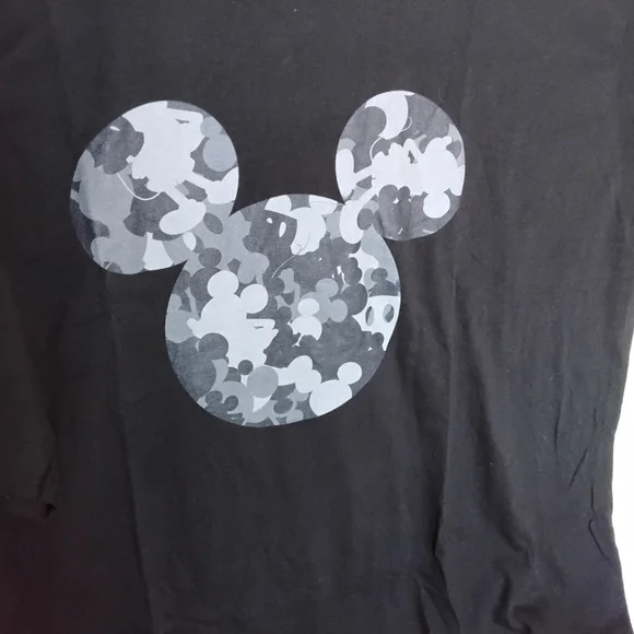 Disney Mens 4X Black and Gray Mickey Mouse  Tee - Picture 2 of 5